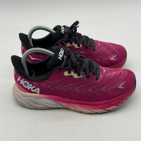Hoka one one arahi 6 fuchsia pink Running sneakers Shoes 1123195 FFIR womens 8 - Picture 1 of 13